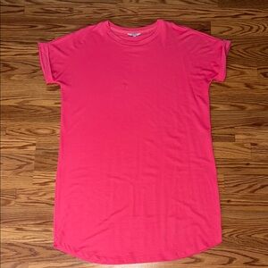 Women's Pink T-Shirt Dress